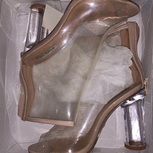 Clear Platform Heel